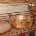 Lot Of 3 Decorative Plated Serving Pieces Includes Large Punch Bowl And Serving Dishes