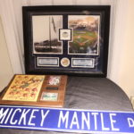 Yankees Wall Display Pieces Includes Large Mickey Mantle Street Sign And Framed Pictures