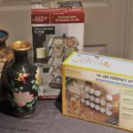 Floral Vases With Coffee Pod Carousel And Spice Jar Set