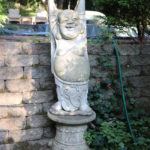 Large Cement Buddha Statue With Pedestal