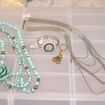 Women's Fashion Jewelry Lot Includes Beautiful Floral Necklace With Turquoise Colored Beads And More