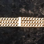 14KT Triple Chain Link Gold Bracelet 6"