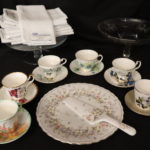 Various Renowned Fine Bone China Cup & Saucer With Cake Plates And Cotton Napkins