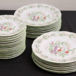 Tiffany Collection By Sigma Japanese Porcelain Floral Set Of 16 Salad & Dinner Plates