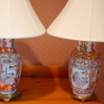 Hand Painted Japanese Porcelain Lamps