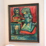 Vintage Oil On Canvas Painting “King & Queen” Marked Shlomo Marni Israel