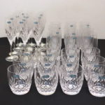 JG Durand Unused Set Of 12 Crystal Glassware Collection
