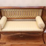 French Empire Style Upholstered Settee
