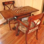 Quality Yorkshire House Game Table With Pair Of Ardley Hall Armchairs