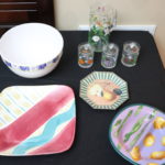 Lot Of Hand Painted Kitchen Serving Pieces