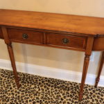Quality Yorkshire House Small Inlay Wood Console Table