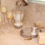 Collection Of Decorative Crystal Bath Accessories