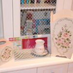 Hand Painted Bathroom Accessories & Glass Jewelry Trays