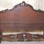 Astoria Import Ltd King Size Rococo Style Carved Wood Headboard & Bedframe