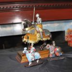 Collection Of Highly Detailed Metal Knights On Horses Figurines