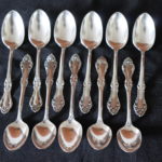 Set Of 11 Silverplated Tea Spoons Marked WMA Rogers A1
