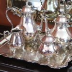 Silver Plated Coffee & Tea Set With Tray
