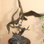 Clark Bronson Bronze Sculpture “Way Of The Eagle” Signed Limited Edition 2/40 Bronze Sculpture