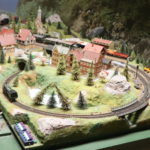 Marklin Scale N Train Set In Tudor Style Village