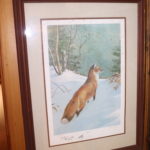 Signed Limited Edition Fox Print In Frame