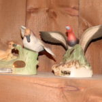 Lot Of 4 Ducks Unlimited Bisque Figurines