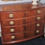 Vintage Ethan Allen Bow Front 4 Drawer Chest