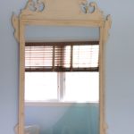 Decorative Wall Mirror With Distressed Finish