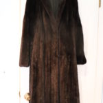 Gorgeous Black Mink Fur Coat Size Small