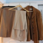 Shari's Suede Jacket Size 4 With Ralph Lauren Pants And Skirt Size 8