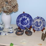 Mixed Lot Of Decorative Items Includes Delft Holland Pieces, Metal Ducks, Enoch Woods English Woods Ware