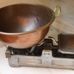 Vintage Baufar 10 Kg Kitchen Scale With Copper Mixing Bowl