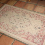 Small Needlepoint Carpet 59" W X 35" L