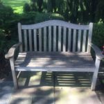 Weathered 2 Seat Wood Garden Bench