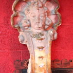 Vintage Shabby Chic Plaster Wall Sconce