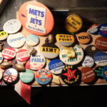 Mixed Lot Of Vintage Buttons Includes Mets/Jets, Army, West Point, Political & Peace