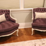Pair of Purple arm chairs
