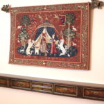Vintage A Mon Seul Desir The Lady And The Unicorn Medieval Style Tapestry & Heritage Banded Drawer