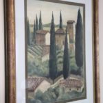 Tuscany Countryside Style Print In Gilded Frame