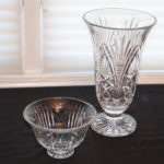 Waterford Crystal Footed Bowl & Vase