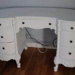 Shabby Chic Victorian Style Painted Vanity Desk