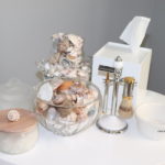 Frosted, Glass And White Classic Bathroom Accessories
