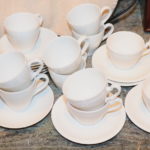 Ass't Espresso Porcelain Cups & Saucers By Eva Air Noritake, Villeroy & Boch, Winterling Bavaria Germany