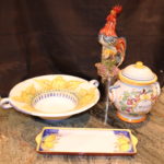 Assorted Colorful Hand Painted Ceramic Serving Pieces