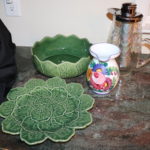 Unique Grape Leaf Ceramic Serving Pieces