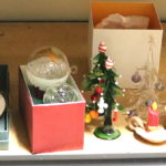 Assorted Christmas Decorative Glass Items