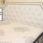 Ethan Allen King Size Tufted Bed Frame With Luxury Mattres