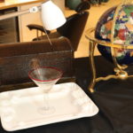 Semi-Precious Articulating Stone Globe In Brass Stand And Assortment Of Table Displays